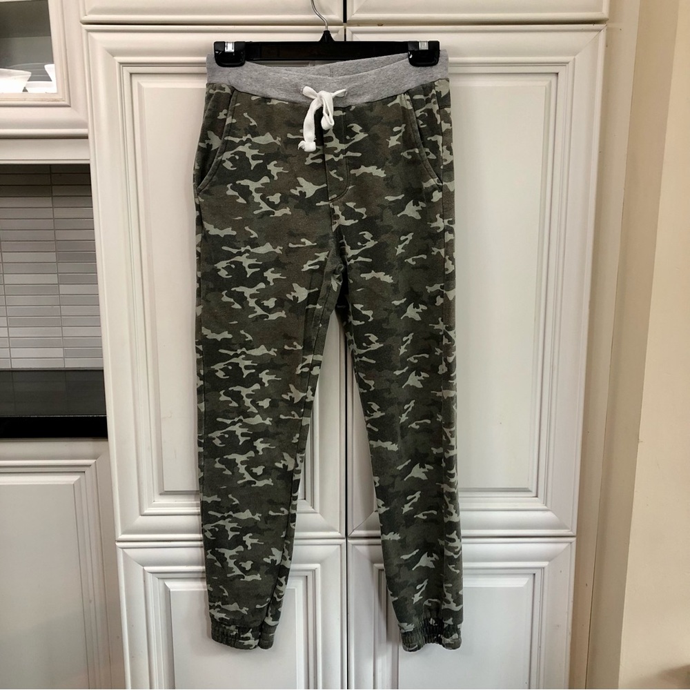 DEX elastic waist boys camoflage joggers
